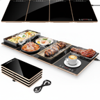 The Caterr™ Electric Warming Plates - 4-in-1 Modular Set
